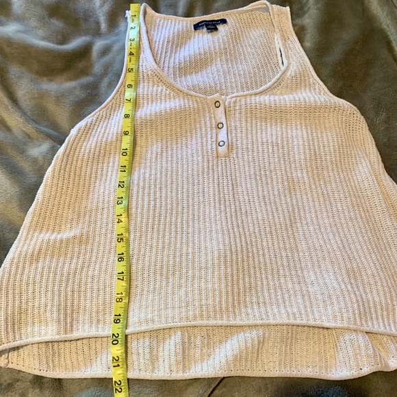 American Eagle white sweater tank size M (Juniors) - Picture 5 of 7